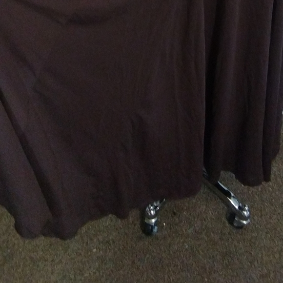 Hampton Nites Vintage Maxi Skirt, Black Flared, Lined, Elastic Waist, 6 - Picture 4 of 4